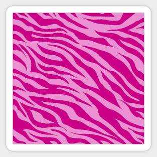 Tiger Print Two Toned Pink Sticker